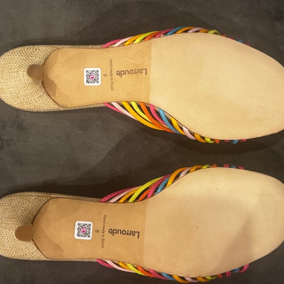 LARROUDÉ
Valerie Mule In Multicolor Satin and Raffia - Picture 6 of 6